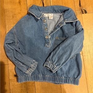 Zara Kids Blue Denim Polo Shirt